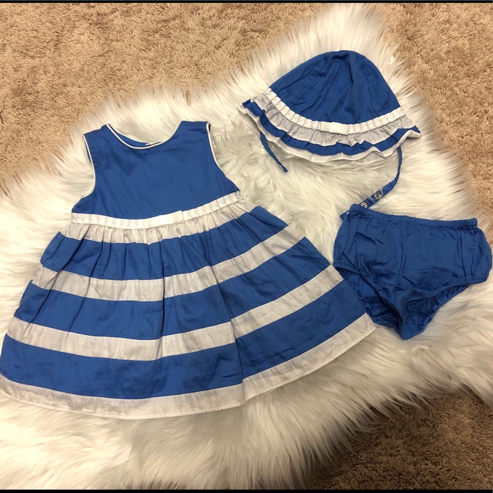 Adorable Dress and Hat, 6-9 mo
